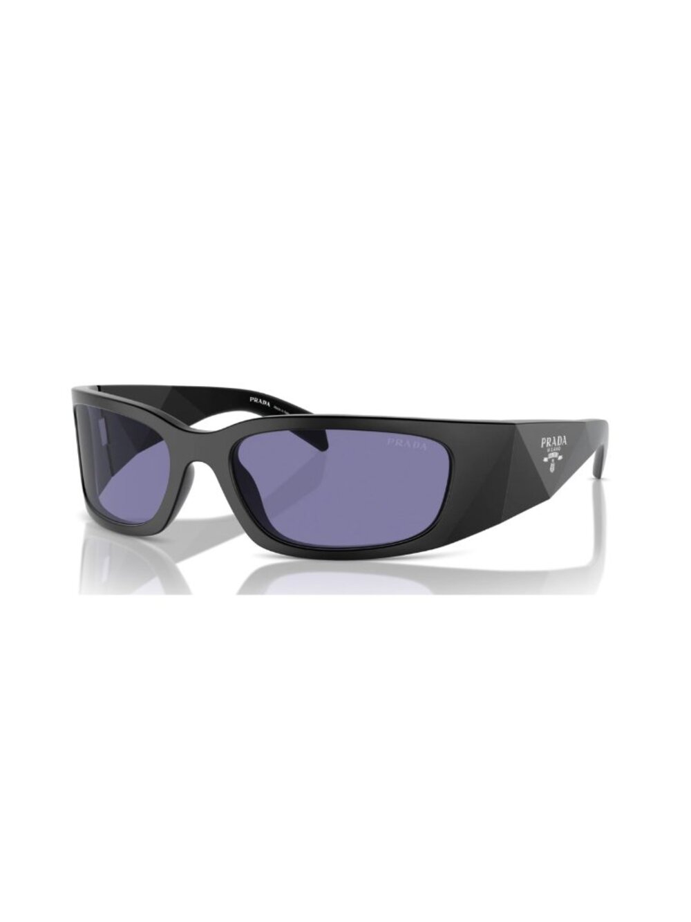 NEW PRADA PRA19S 1BO40G SUNGLASSES PR A19S 1BO40G BLACK/PURPLE UNISEX SPR A19S